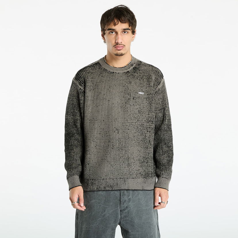 Пуловер OBEY OBEY Spray Effect Sweater Сиво | 151000109-BKM