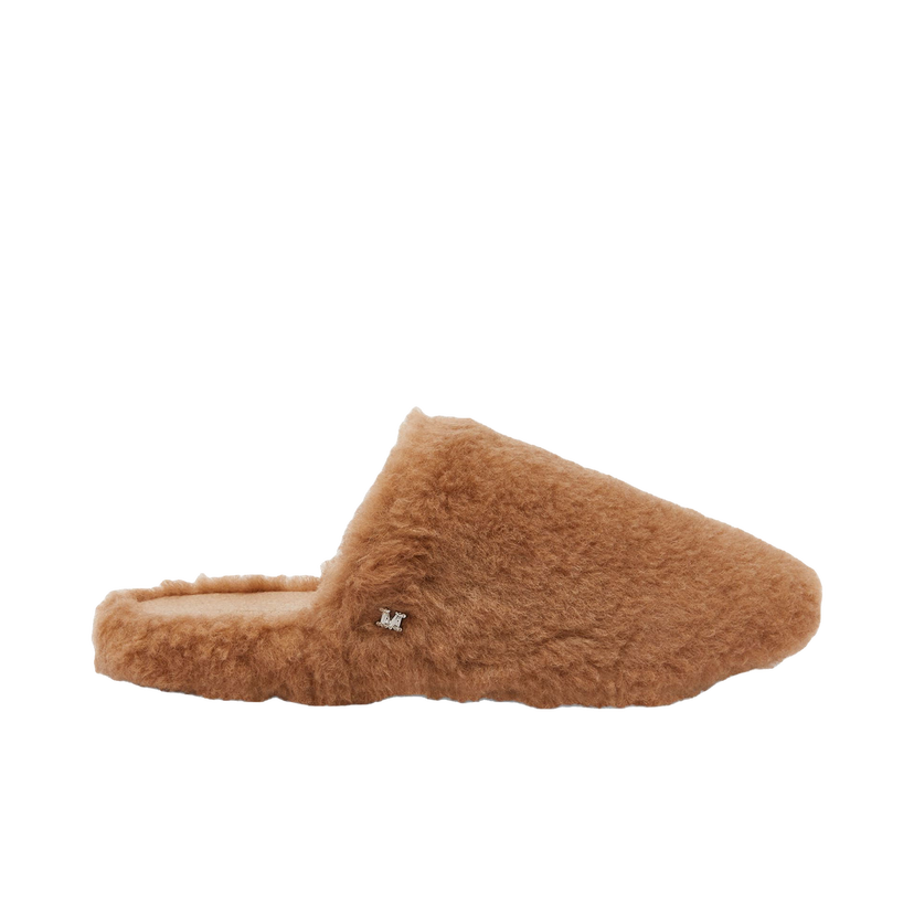 Кецове и обувки Max Mara Shearling Teddy Slippers Кафяво | 2424526172600-001