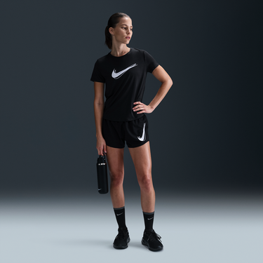 Тениска Nike Dri-FIT One Swoosh Short Sleeve Running T-Shirt Черно | HJ2204-010, 2