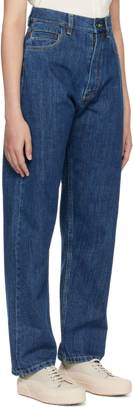 Дънки Studio Nicholson Studio Nicholson Tiago Jeans Синьо | SN - 1054, 1