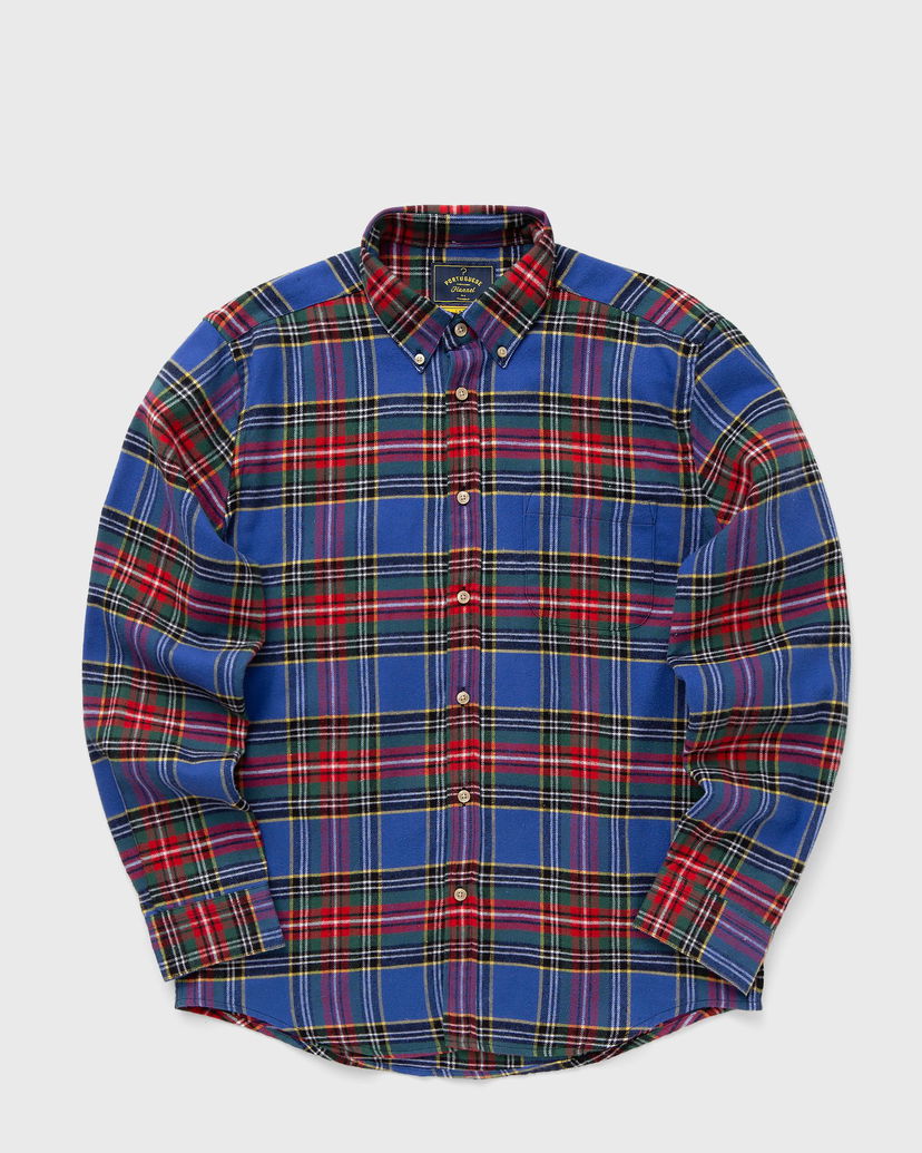 Риза Portuguese Flannel Flannel MAGAZINE Longsleeves Shirt Синьо | AW24.057.MAGAZINE