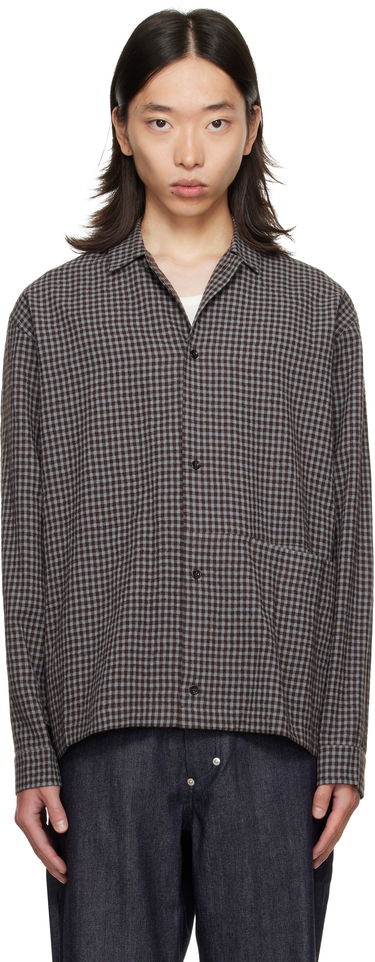 Риза sage NATION SAGE NATION Siesta Check Button-Down Shirt Кафяво | S139 SIESTA SHIRT WOOL COTTON, 0