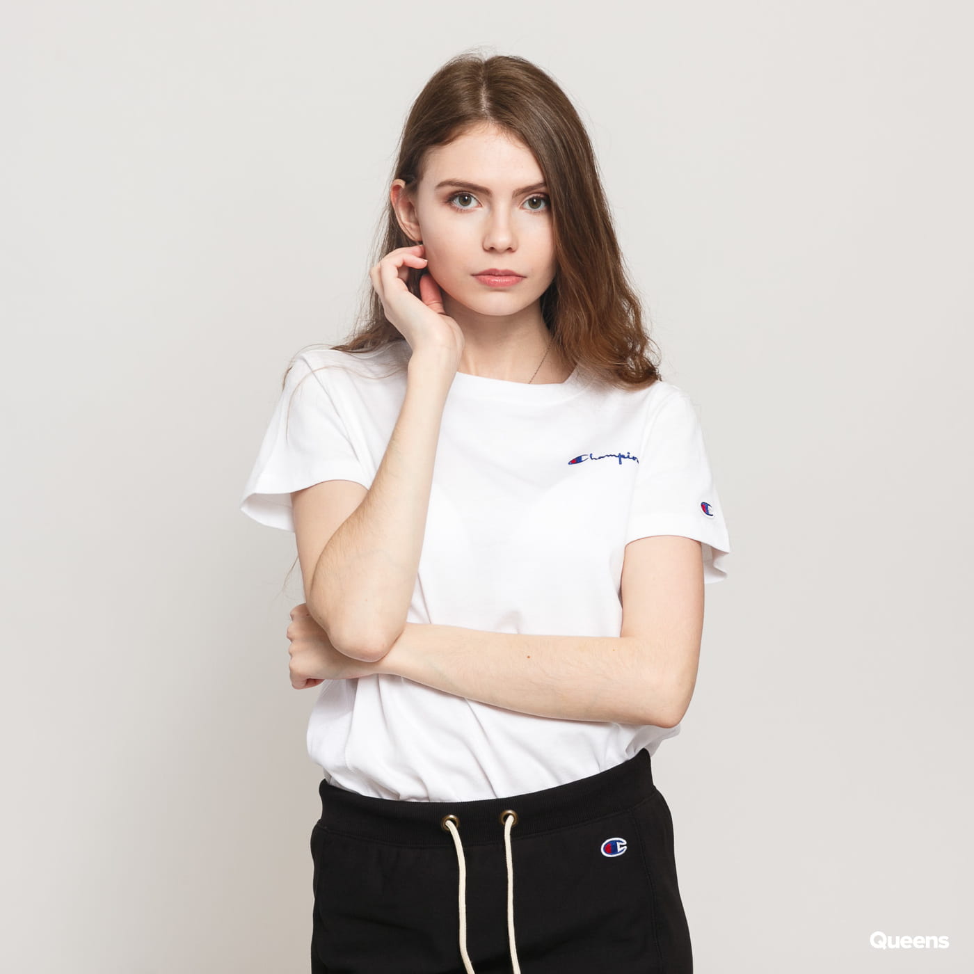 Тениска Champion RW Small Script Logo Бяло | 112195  S21 WW001, 0