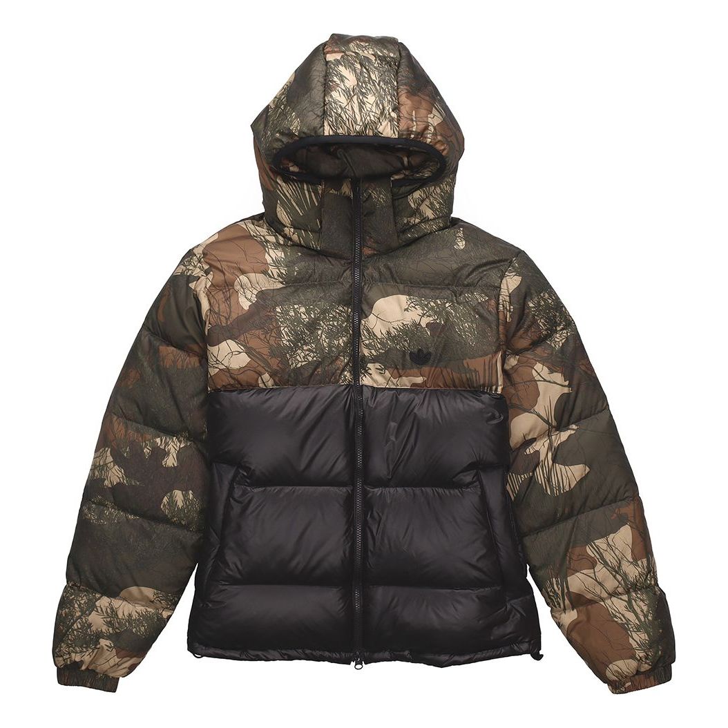 Пухо яке adidas Originals Regen Camo Down Coat Зелено | GH1486, 0