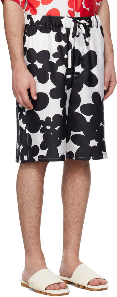 Къси панталони Marni Marni Dillies Print Silk Bermuda Shorts Бяло | PUMU0291A1 UTSG26, 1