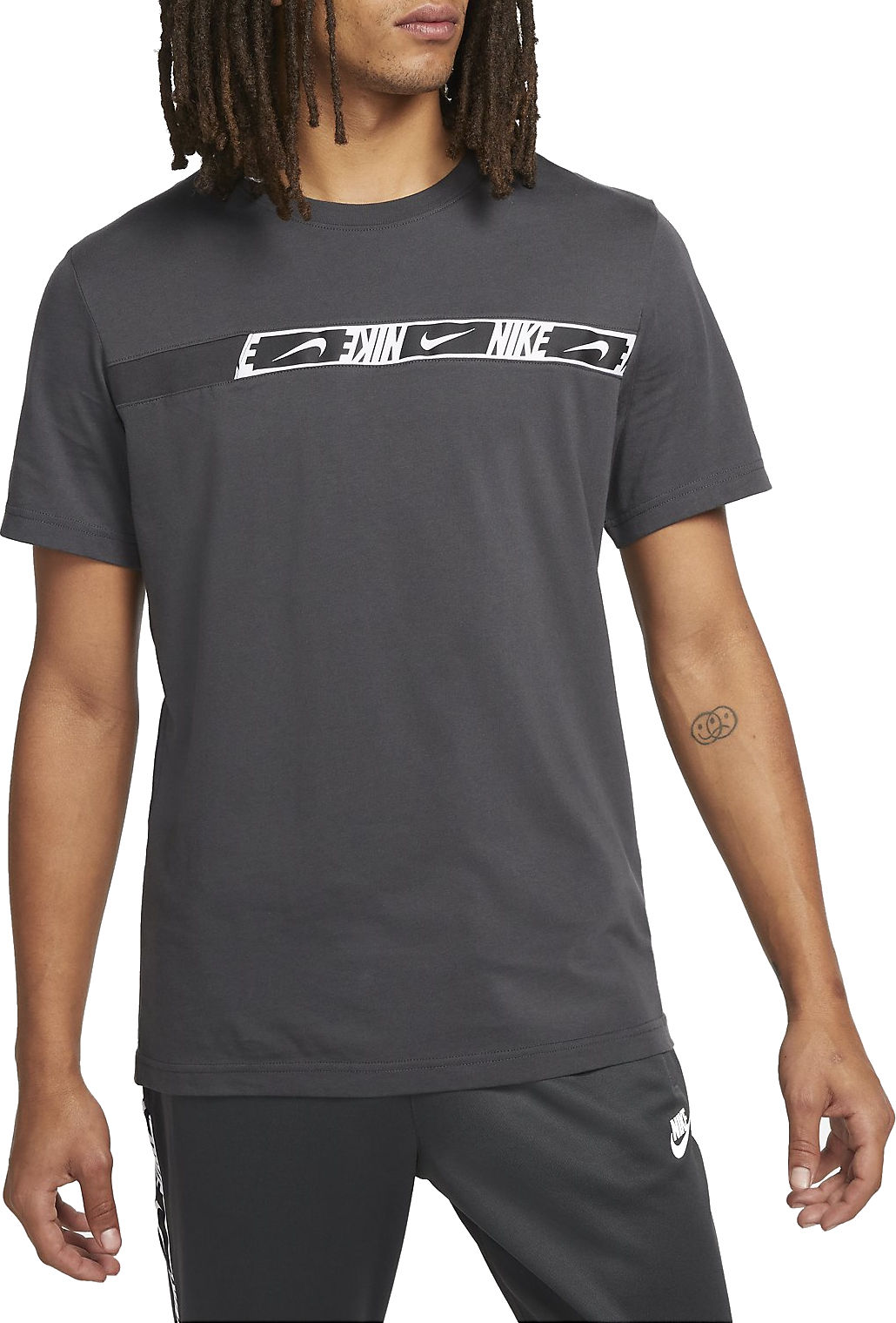 Тениска Nike T-shirt Sportswear Repeat Сиво | dm4675-070, 0