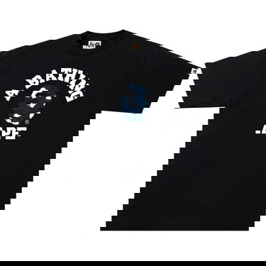 Тениска BAPE Stripe ABC Camo College Tee Тъмно синьо | 1H80 110 038 BLACK NAVY, 1