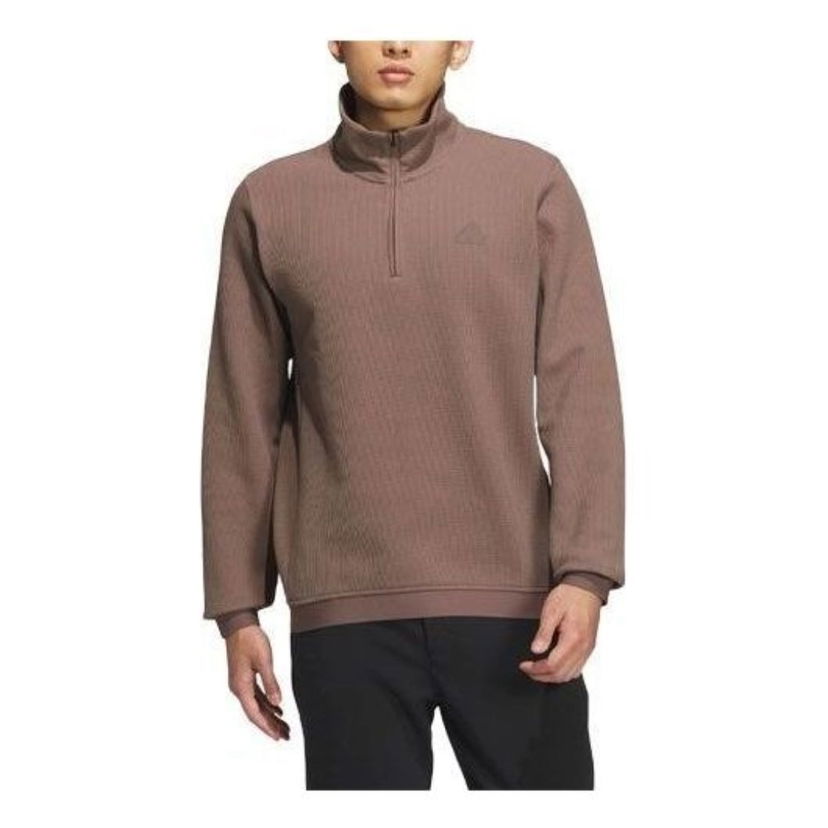 Пуловер adidas Originals Men's Half-Zip Fleece Sweatshirt Кафяво | IZ1590