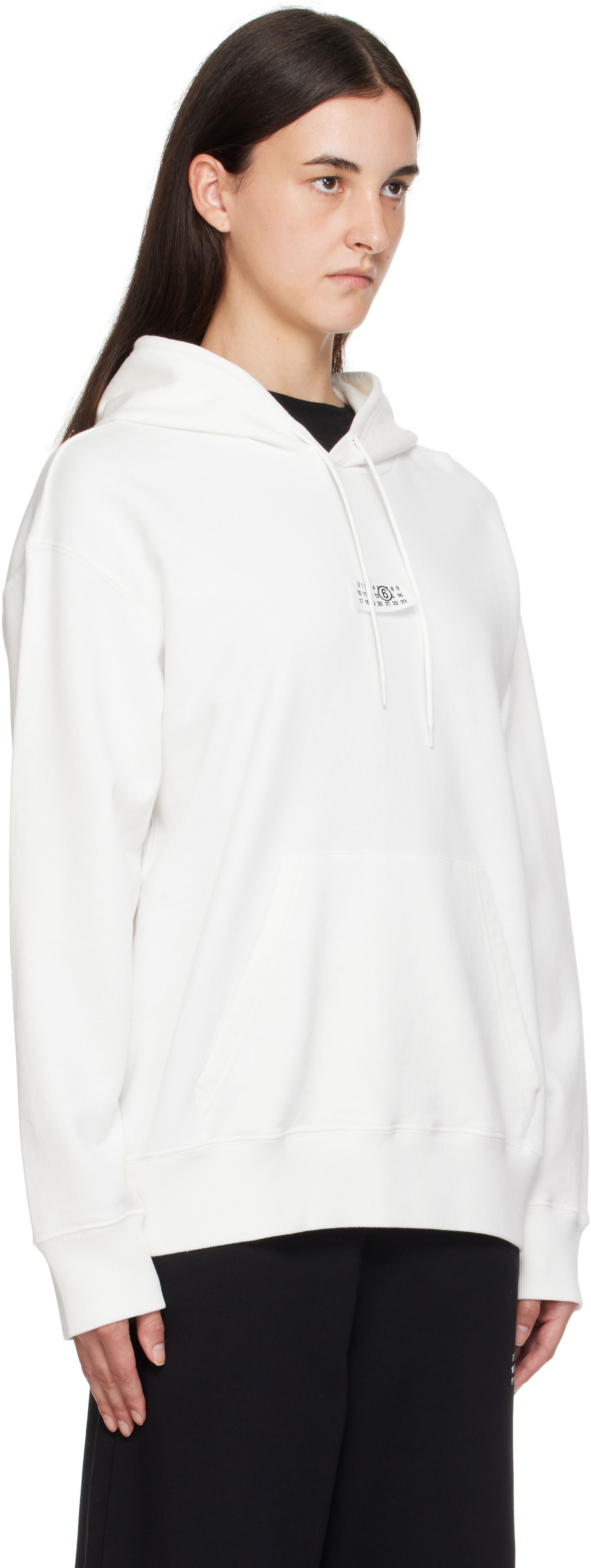 Суитчър Maison Margiela MM6 Maison Margiela Numeric Hoodie Бяло | SH0GU0033 M25025, 1