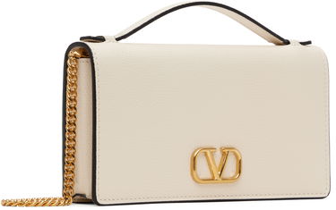 Дамска чанта Valentino Valentino Garavani VLogo Signature Chain Wallet Бежово | 6W2P0W42SNP, 1