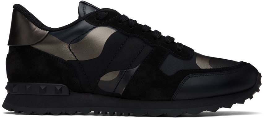 Кецове и обувки Valentino Valentino Garavani Camouflage Rockrunner Черно | 5Y2S0723NTA, 0