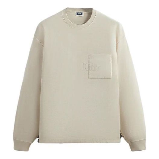 Пуловер KITH KITH Quinn Long-Sleeve T-Shirt Бежово | KHM031552-262