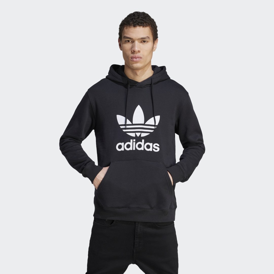 Суитчър adidas Originals Adicolor Classics Trefoil Hoodie Черно | IM4489, 1