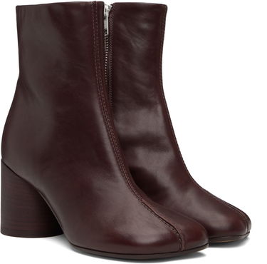 Кецове и обувки Maison Margiela MM6 Maison Margiela Anatomic Stitch Ankle Boots Бургунди | S59WU0260 P5000, 3