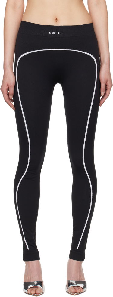 Клинове Off-White Stamp Seamless Sport Leggings Черно | OWVV015C99KNI0021001, 0