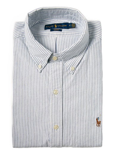 Риза Polo by Ralph Lauren Striped Oxford Shirt Синьо | 710549084009