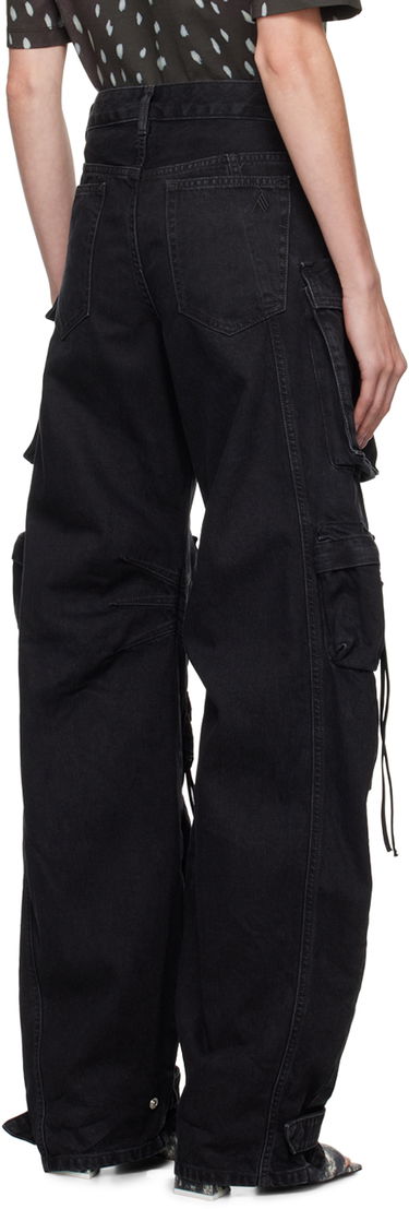 Дънки The Attico Attico Fern Cargo Jeans Черно | 236WCP84 D066, 2