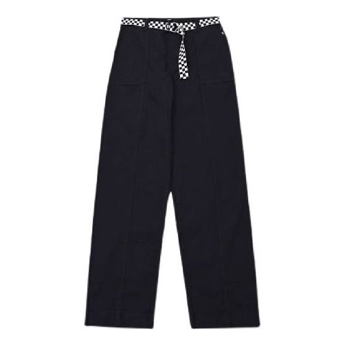 Карго панталони Vans Rachie Black Wide Leg Pants Синьо | VN0A5F4QBLK