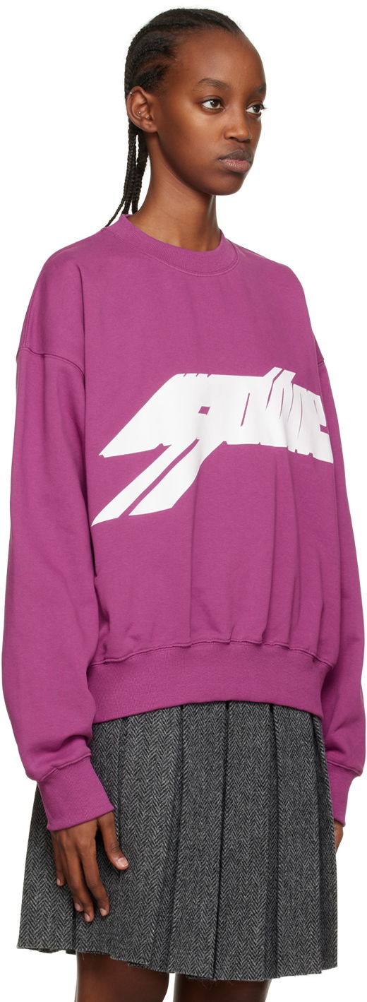 Суитчър We11done Graphic Sweatshirt Лилаво | WD-TS3-22-820-U-PP, 1