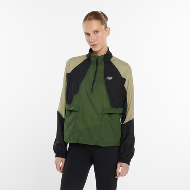 Ветровка New Balance Better Run Color Block Half-Zip Water Resistant Jacket Многоцветен | wo53206-gas, 2