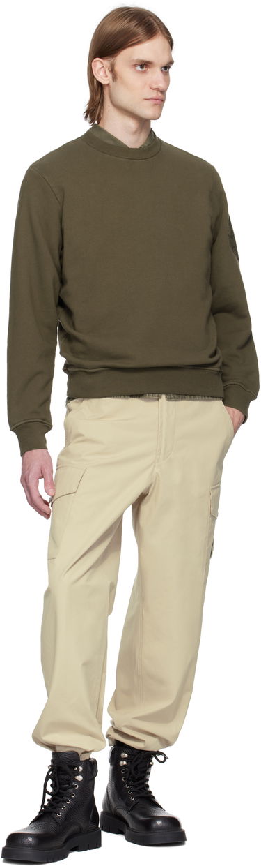Пуловер Stone Island Stone Island Cotton Fleece Sweatshirt Зелено | K1S15 6100026 S0122, 4