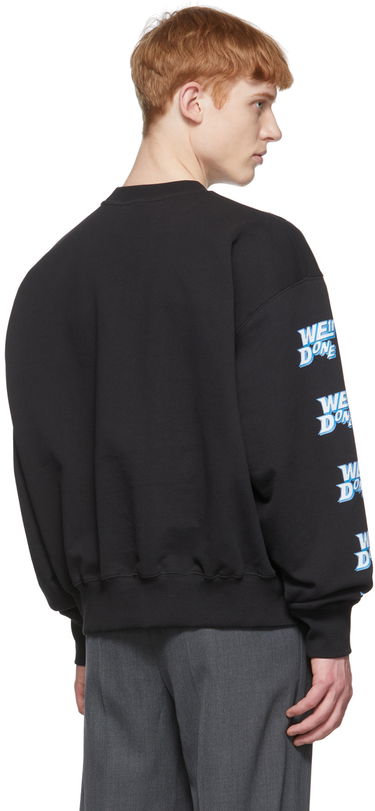 Пуловер We11done We11done Logo-Print Sweatshirt Черно | WD-TS1-22-693-U-BK, 2