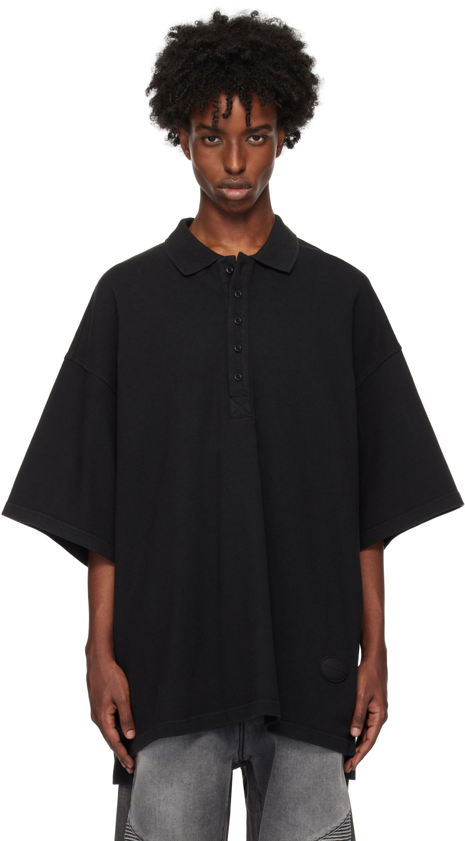 Поло тениска Alexander Wang Polo Oversized Черно | UCC4241711, 0