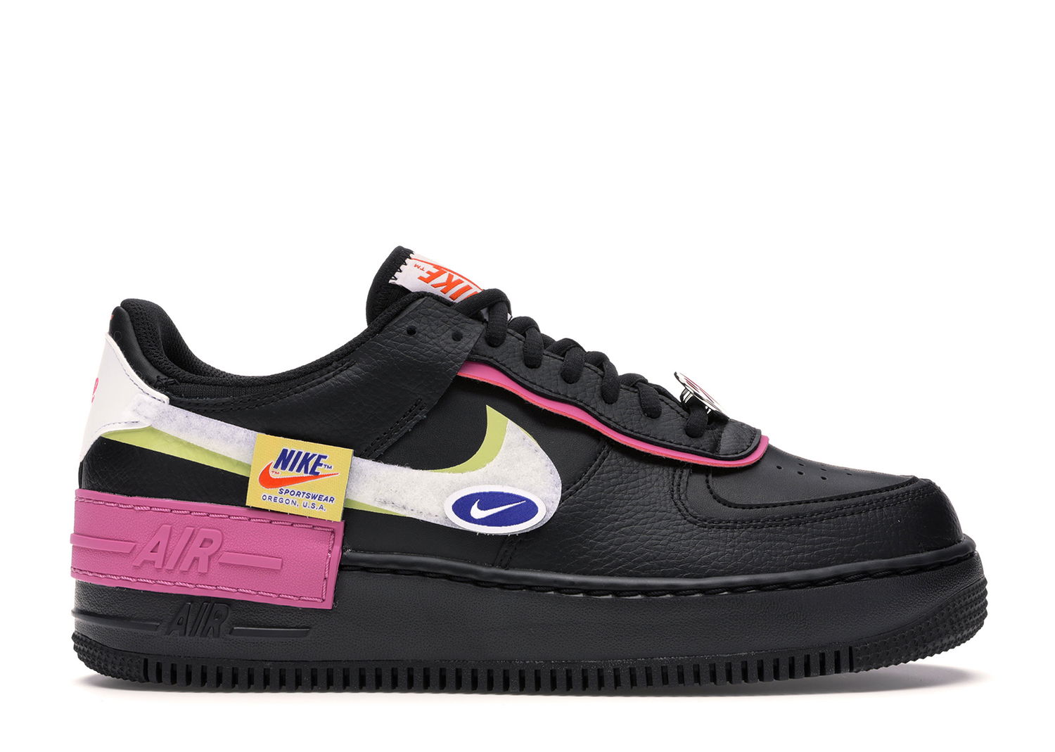 Кецове и обувки Nike Air Force 1 Low Shadow "Removable Patches Black Pink" W Черно | CU4743-001, 0