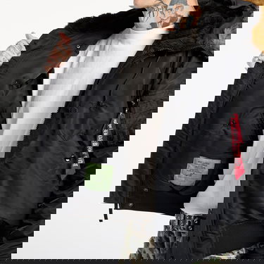 Яке бомбър Alpha Industries Heritage Faux Fur Hooded Bomber Jacket XXL Черно | 100105-03, 3