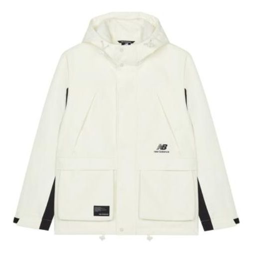Ветровка New Balance Windproof Hooded Jacket Бяло | AMJ23320-CIC, 0