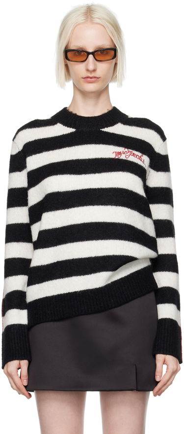 Пуловер Marc Jacobs Marc Jacobs Striped Brushed Logo Sweater Многоцветен | 2F4RTP061K07, 0