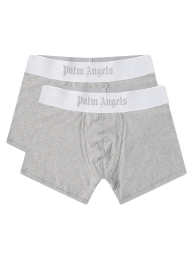 Боксерки Palm Angels Boxer Short - 2 Pack Сиво | PMUH002S23FAB0020801
