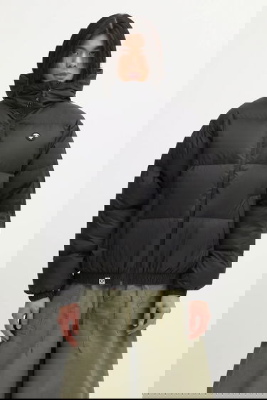 Пухо яке AAPE by A Bathing Ape 29.5-inch Hooded Winter Down Puffer Jacket Черно | AAPDNM7725XXP, 0