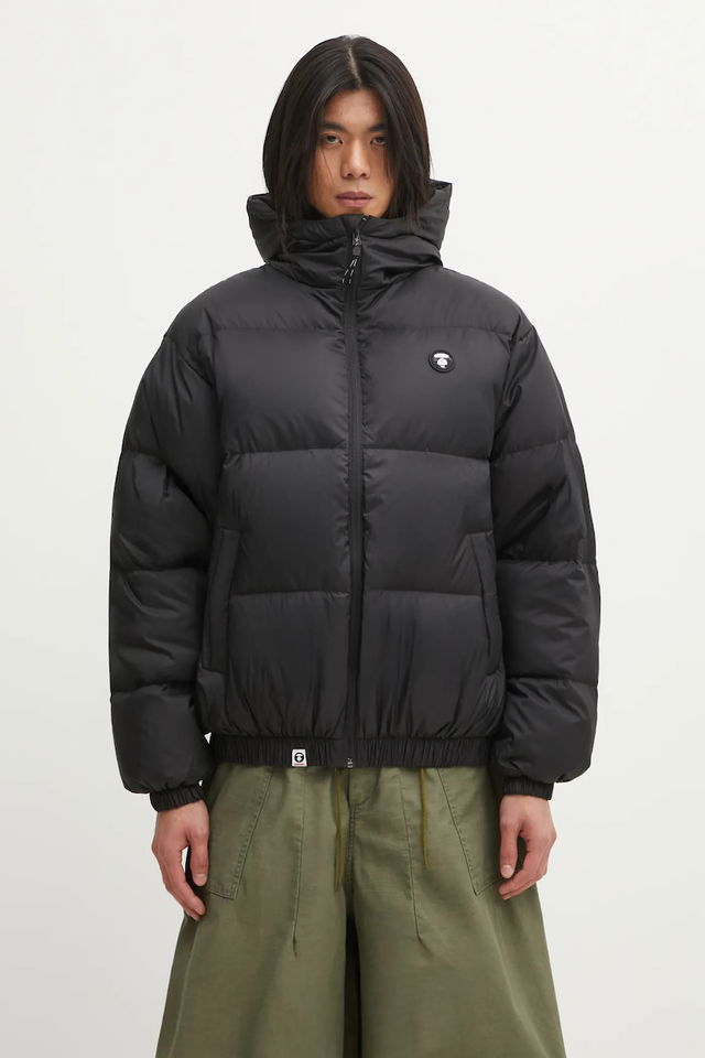 29.5-inch Hooded Winter Down Puffer Jacket