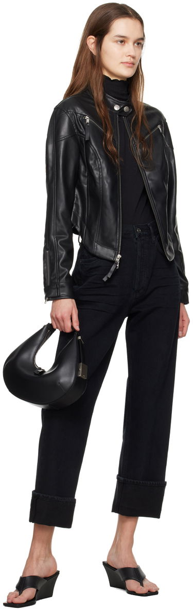 Дамска чанта OSOI Leather Shoulder Bag Черно | 22FB030-102-01, 3