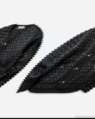 Яке Stone Island Nylon Reps-TC Corrosion Treatment Diamond Quilted V-Neck Jacket Черно | K2S15-4100117-S00R2 V0029, 1