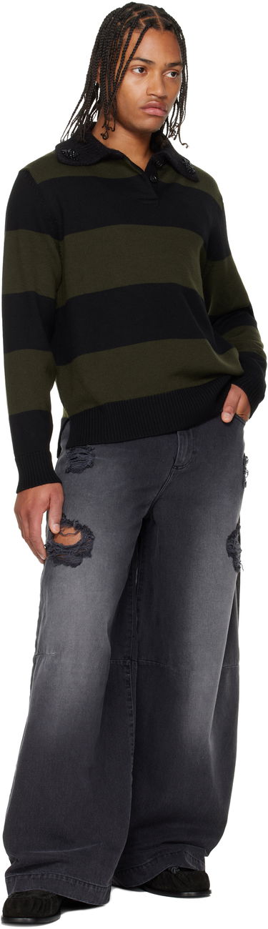 Поло тениска Simone Rocha Simone Rocha Embellished Fuzzy Collar Rugby Polo Многоцветен | VMK13SB 0646, 3