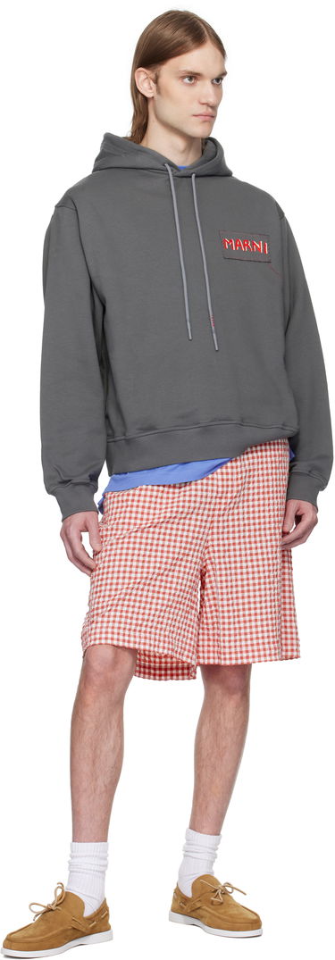 Суитчър Marni Marni Loopback Cotton Jersey Hoodie Сиво | FUMU0137X0 UTC275, 3