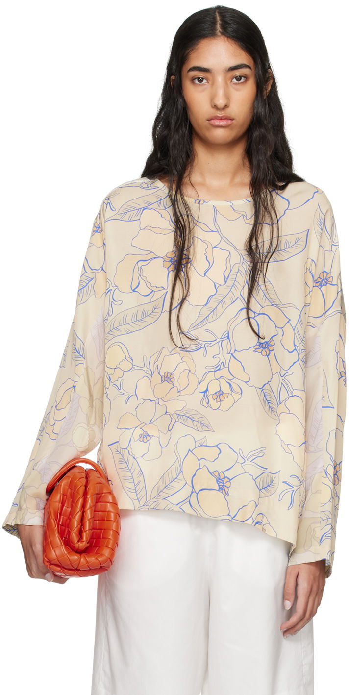 Риза Dries Van Noten Asymmetrical Blouse Жълто | 242-010724-9089