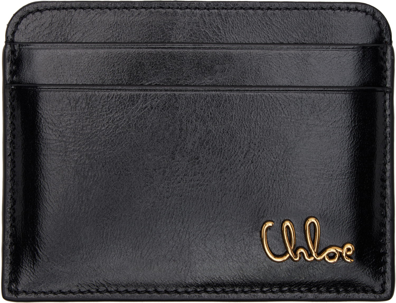 Портфейл CHLOÉ Chloe Iconic Card Holder Черно | CH25SP480O16, 0