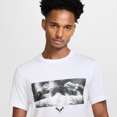 Тениска Nike Rafael Nadal Graphic Tennis T-Shirt Бяло | IM6054-100, 1