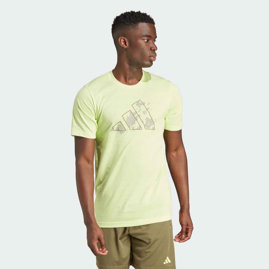 Тениска adidas Originals Train Essentials Seasonal Training Graphic Tee Жълто | IJ9602, 0