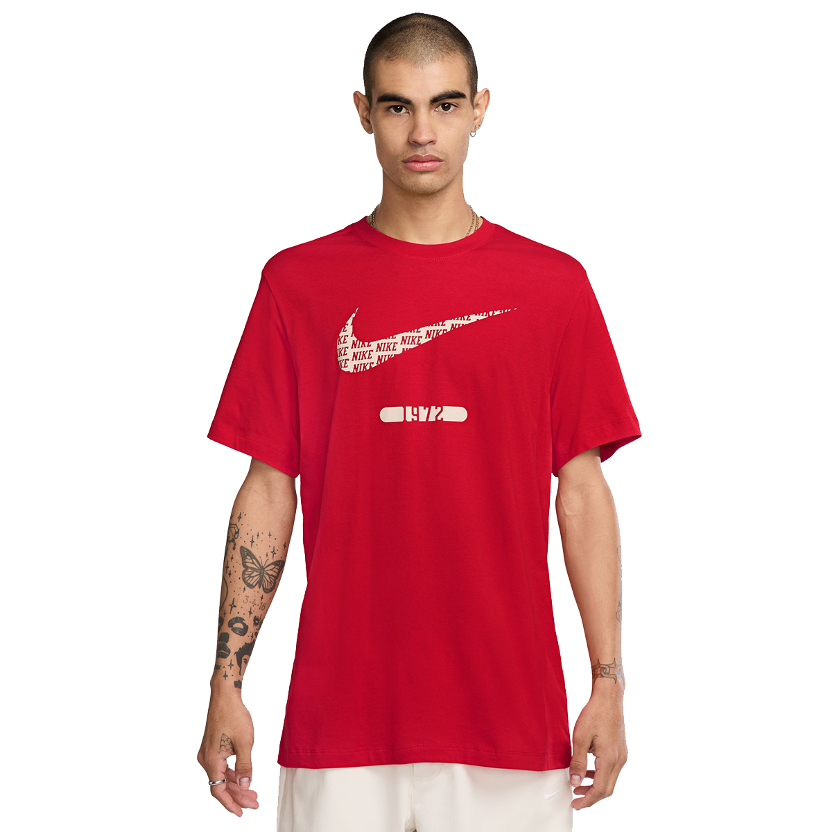 Тениска Nike NSW Swoosh T-Shirt Червено | FZ5372-657, 0