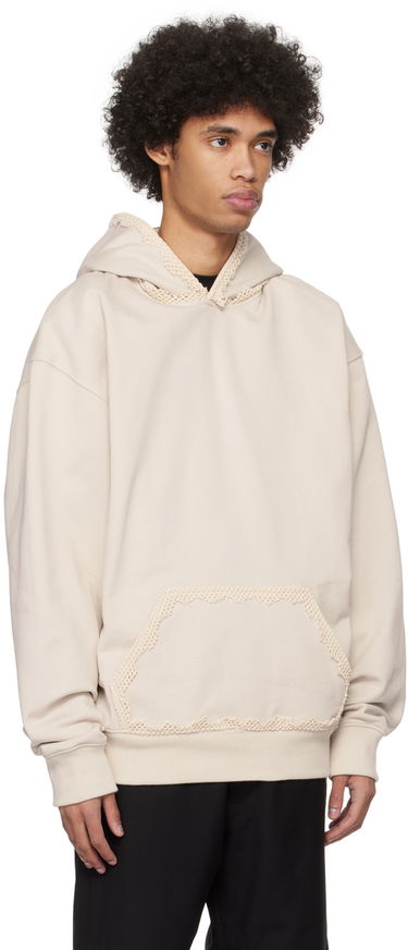Суитчър HELIOT EMIL Spherical Lace Detail Hoodie Бежово | PRESS24_M_08_061_ST18, 1