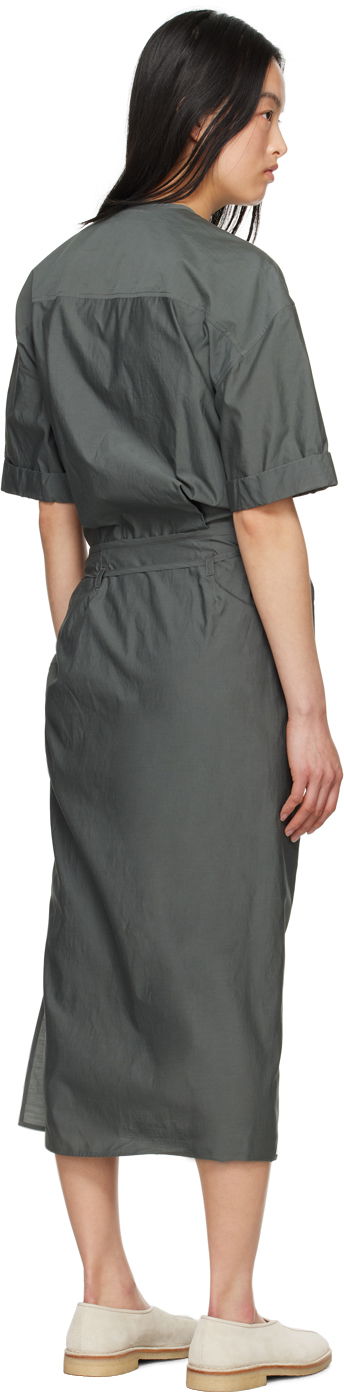 Pокля LEMAIRE Lemaire Wrap Midi Dress Зелено | DR1068 LF1209, 2