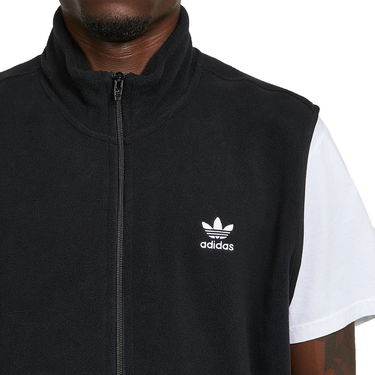 Жилетка adidas Originals 3-Stripes Fleece Vest Черно | HK7392, 2