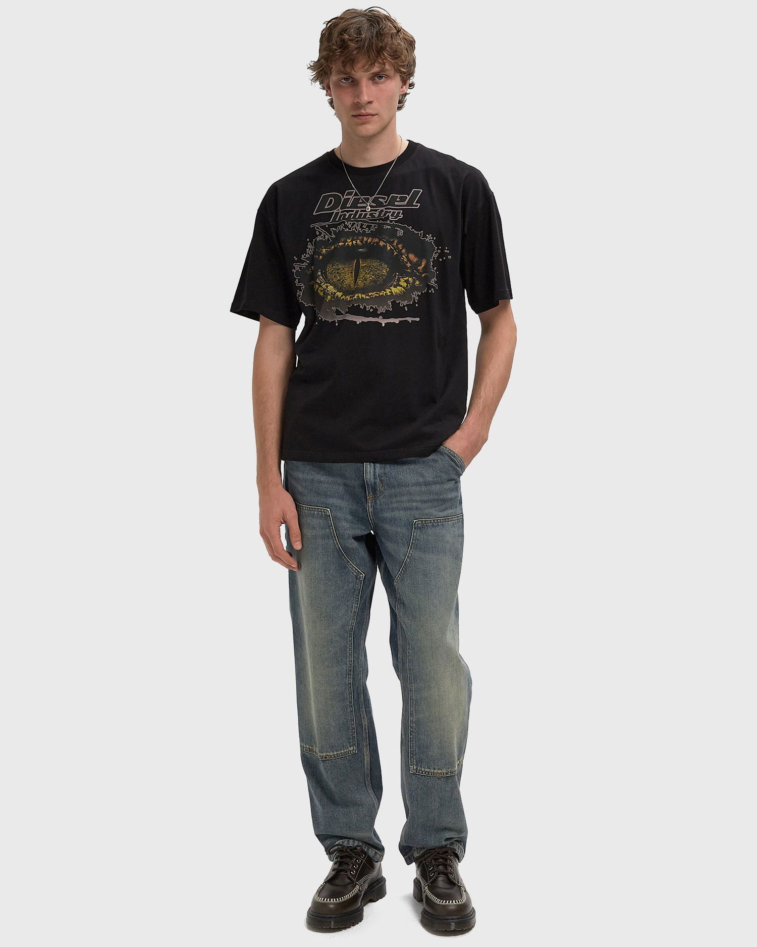 Тениска Diesel Diesel Industry Graphic T-Shirt Черно | A19640-0PLAT-9XX, 1