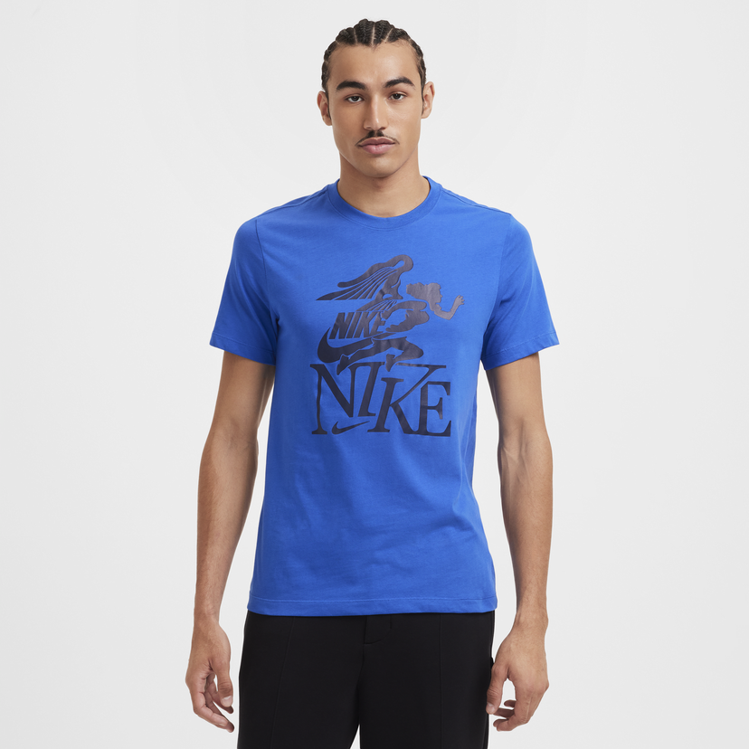 Тениска Nike Club Graphic T-Shirt Short Sleeve Синьо | FZ7985-480