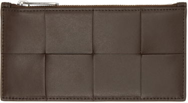 Портфейл Bottega Veneta Long Cassette Zippered Card Holder Кафяво | 749460 VBWD3, 0