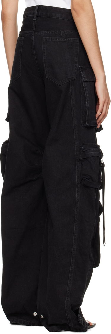 Карго панталони The Attico Attico Fern Cargo Denim Jeans Черно | 250WCP00084 DDD066AA, 2